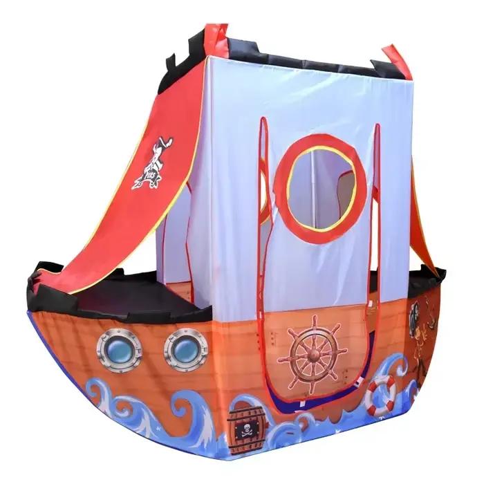 Tente jouet pliable pour enfants chambre d'aventures intérieure extérieure pirate maison de jeu occasions spéciales