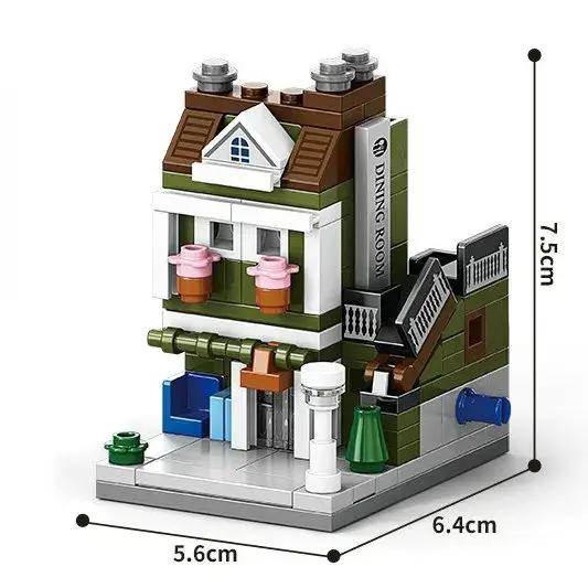 Puzzle d'architecture européenne avec vue sur la rue