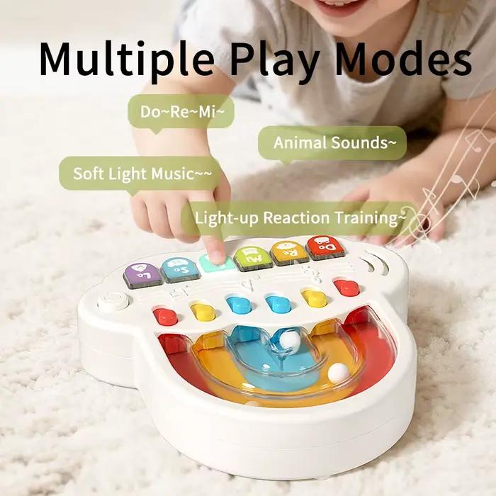 Clavier électronique lumineux arc-en-ciel pour enfants avec divertissement multi-modes