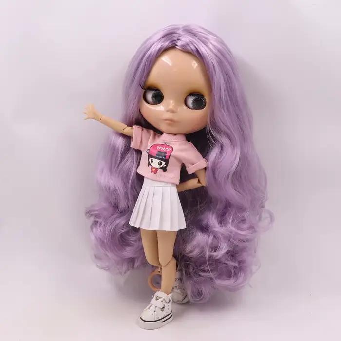 ICY DBS Blyth poupée 1/6 bjd jouet corps articulé peau bronzée poupée 30 cm visage brillant pour bri