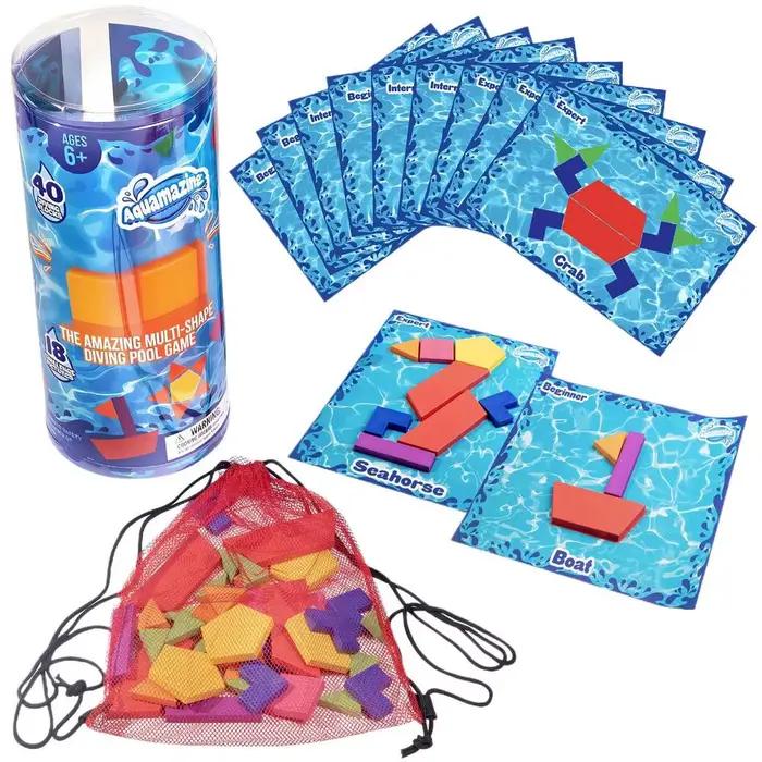 Jeu de Pêche aux Trésors Sous-Marins pour Enfants - Jouets de Piscine et d'Étanche pour la Recherche