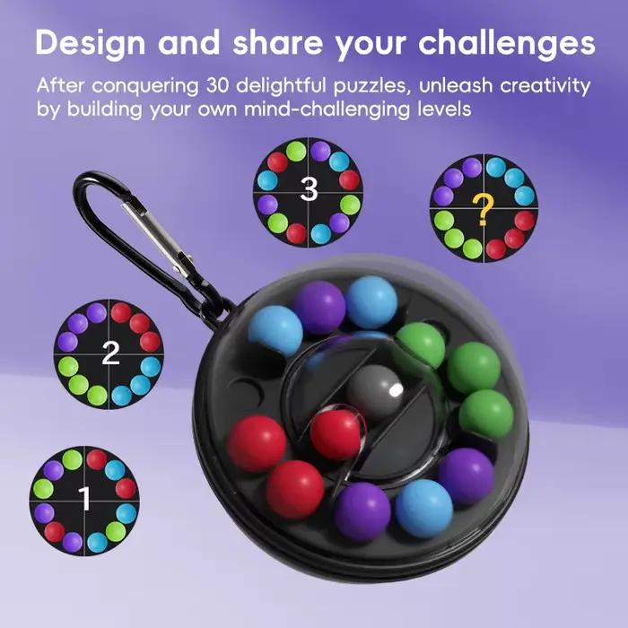 Boule de Puzzle Rotative Jouet Casse-Tête Puzzle 3D Apprentissage Spatial Pensée Logique Occasions Spéciales Enfants 3-6 Ans