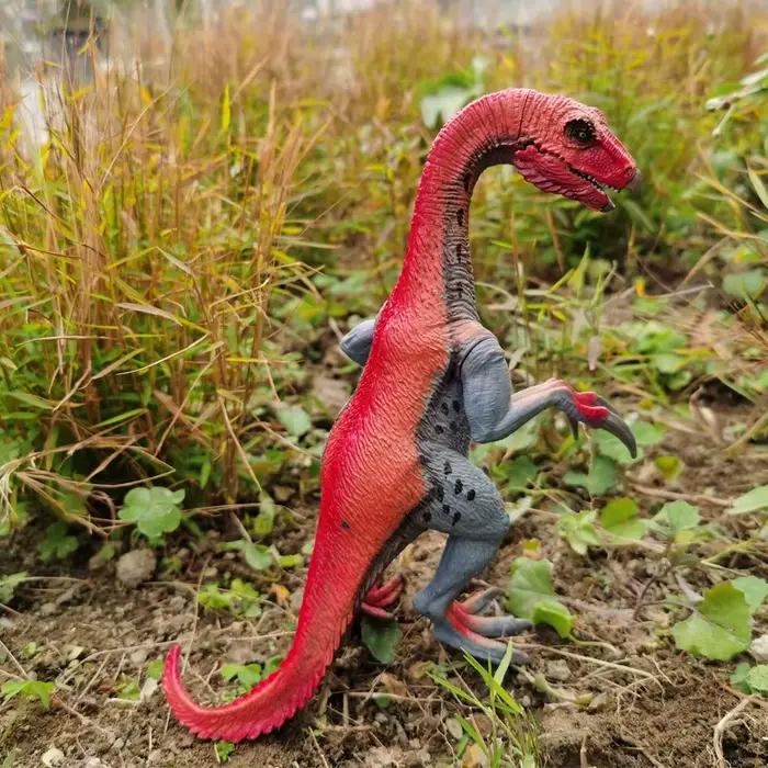Jouet de dinosaure Therizinosaurus pour enfants, figurine réaliste de dinosaure et figurine animale de dinosaure, éducation et amusante pour cadeau d'anniversaire
