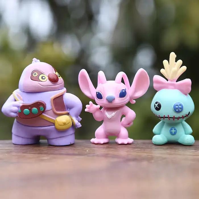12 pièces/ensemble point Lilo figurine Anime dessin