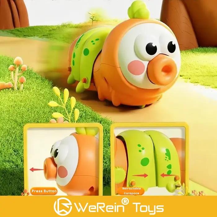Jouet chenille à ressort pour ramper, jouet éducatif pour l'apprentissage précoce des enfants