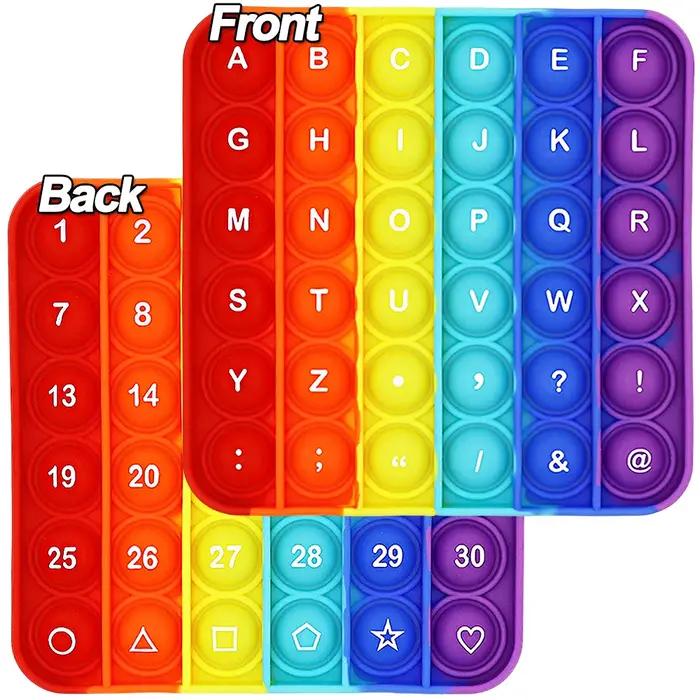 Apprendre les chiffres 1-30 lettres de l'alphabet ABC jouets Fidget mathématiques