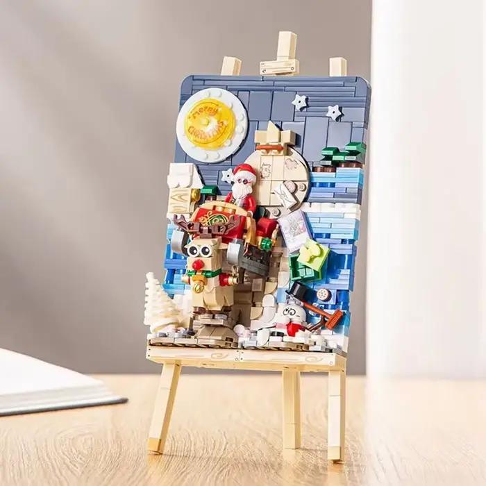 Décennie s de construction de puzzle de dessin d'arbre de Noël