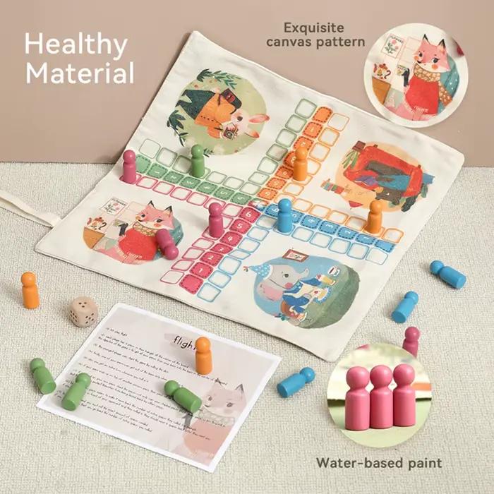 Jeu de société en toile double face pour enfants