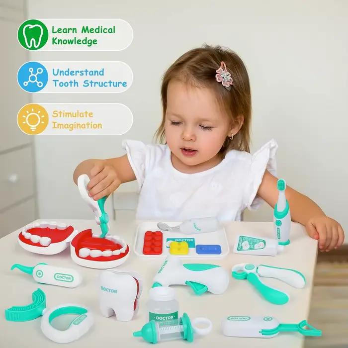Ensemble de jouets de simulation de médecin pour enfants, jeu de scène médical, outils d'infirmière de dentiste, ensemble de jeu de jouet d'institution médicale