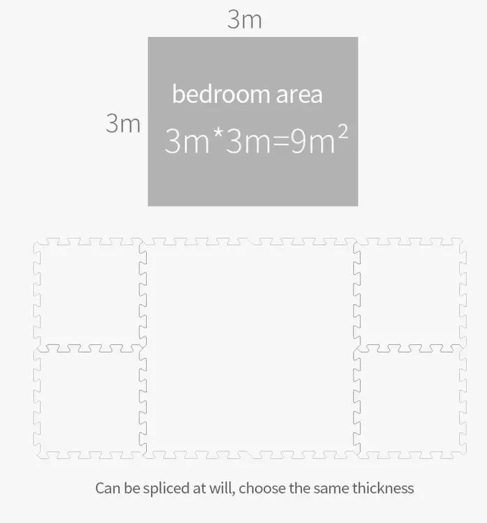 8-16 pièces tapis de jeu pour bébé