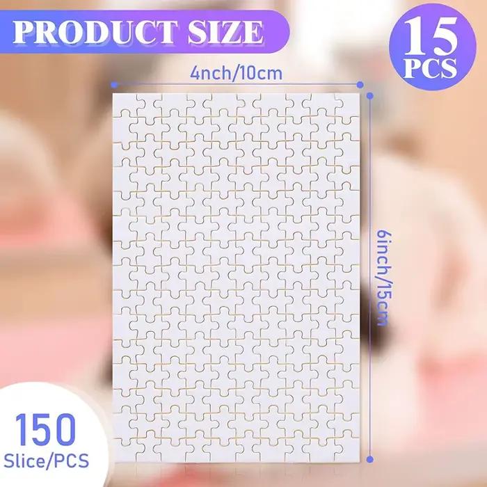 15 ensembles Puzzle vierge à Sublimation 15 pièces