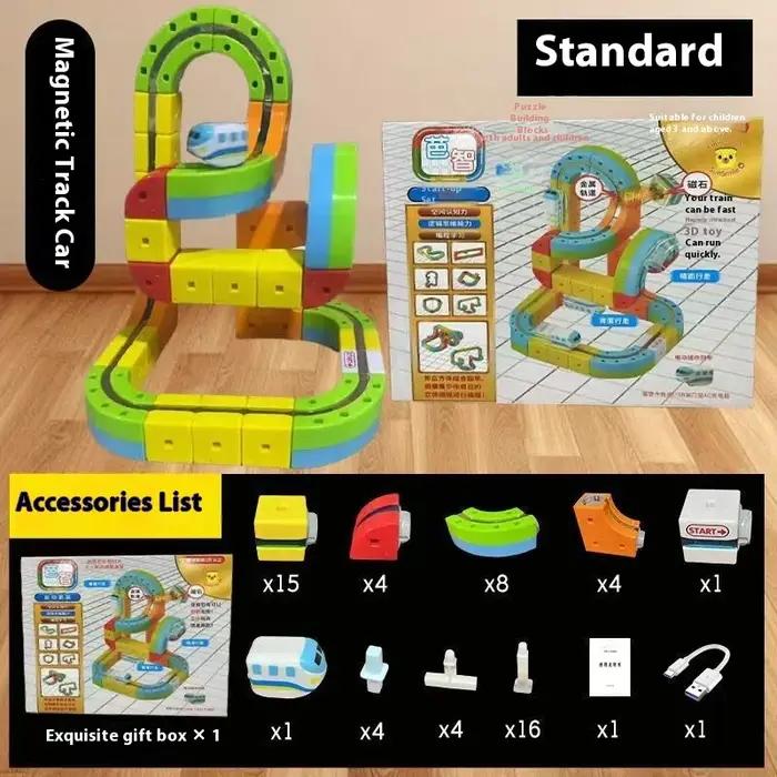 2025 Montessori jouet derniers jouets éducatifs assemblage piste magique Train ensemble