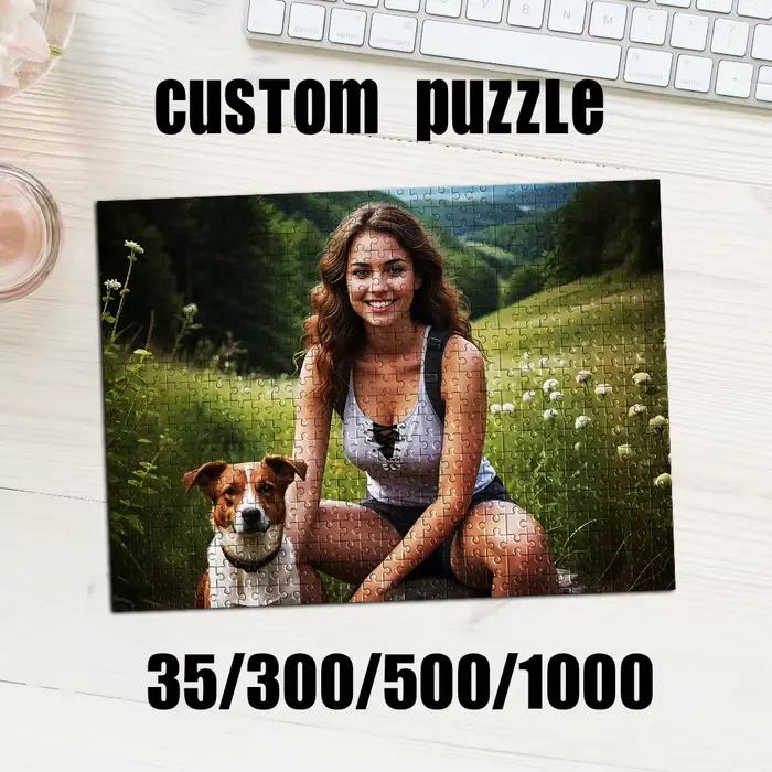 35/300/500/1000 pièces de puzzle photo personnalisé