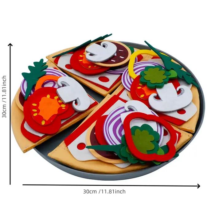 Jouets de Pizza en feutre de cuisine pour enfants