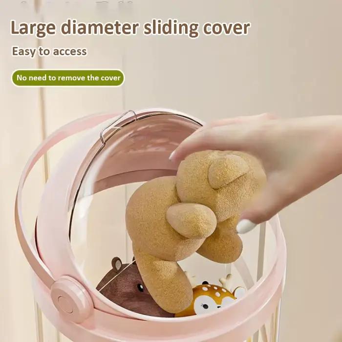 Boîte de rangement cylindrique pour poupée