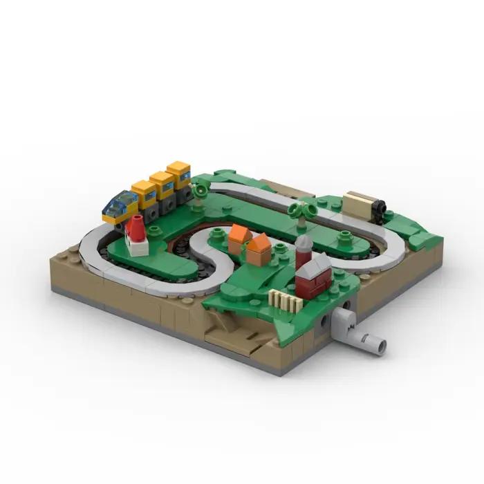 Ensemble de construction de ville miniature MOC City Street View blocs de construction de train manuels pour adultes et adolescents occasions spéciales