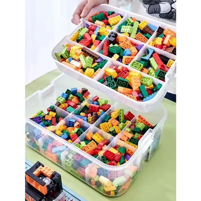 Boîte de rangement de blocs de construction pour enfants