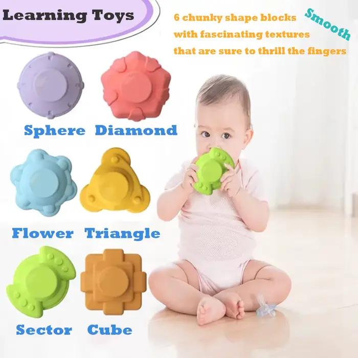 Blocs de forme colorés, jouets éducatifs d'apprentissage pour bébé, Cube d'activité, jeu de tri sensoriel pour enfants de 0 à 12 mois