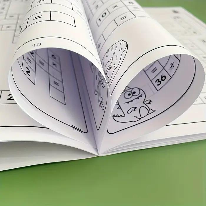 Livre de puzzle de mots croisés mathématiques pour enfants