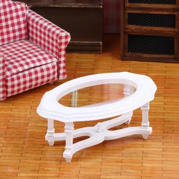 Table basse de Simulation, modèle de maison de poupée, meubles de salon, décoration, Micro scène, accessoires de Construction, 1/12