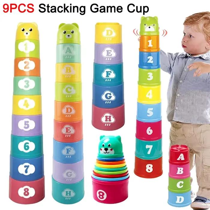 Jeu d'empilage tasse enfants jeu de société main vitesse compétition pli
