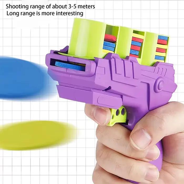 Enfants soucoupe volante pistolets carotte disque volant lanceur jouet pistolet radis