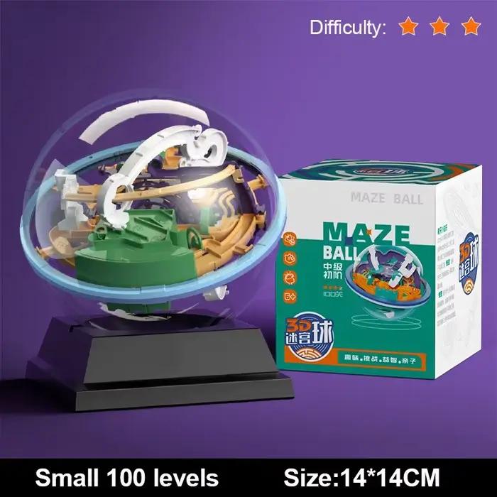 Jeu de puzzle 3D en forme de labyrinthe pour enfants, jeu de défi d'obstacles, entraînement à l'équi