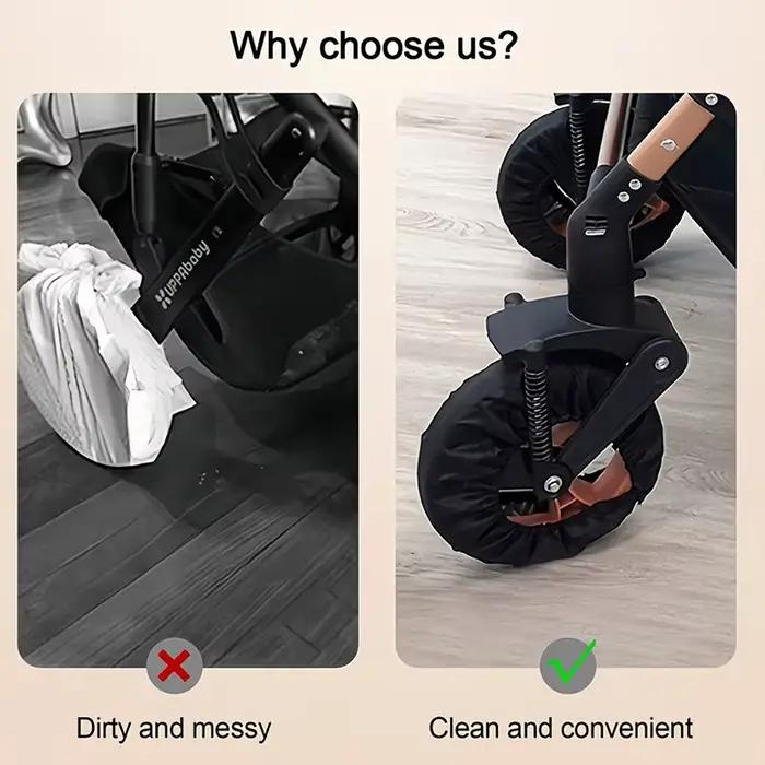 Housse de roue de poussette pour bébé