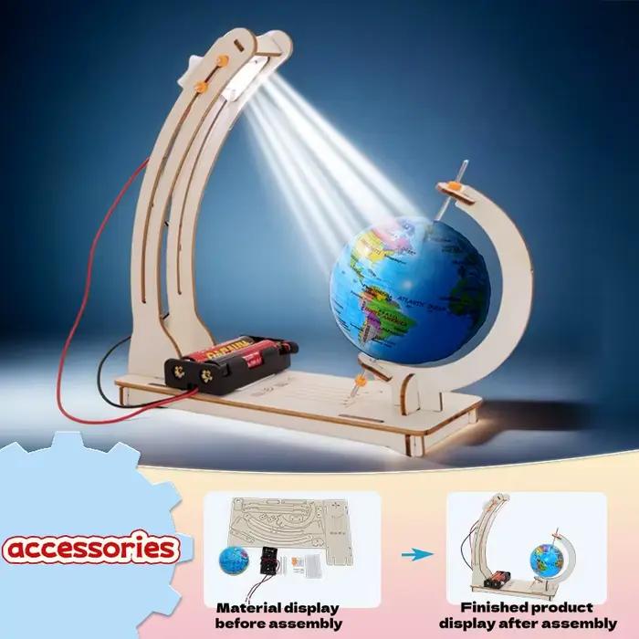 Bricolage modèle de terre jour nuit Cycle Science Kit tige éducatif Globe jouet pour enfants salle de classe physique
