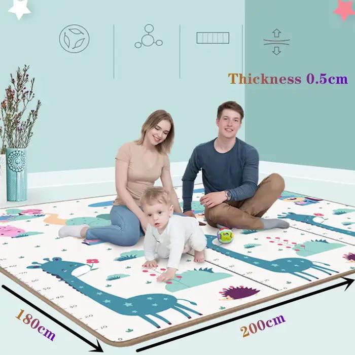 200*180 cm épaisseur 0.5 cm bébé tapis de jeu enfants Puzzle jouet ramper