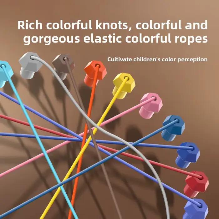 Jeu de société Puzzle avec nœuds en corde pour enfants