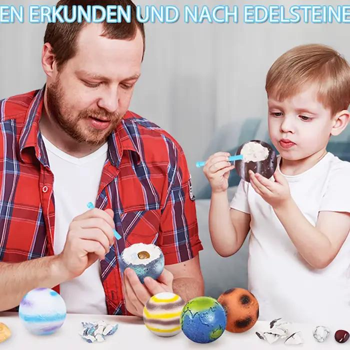 Archéologie pour enfants creuser trésor planète gemme minerai Exploration du système solaire minier Science éducation jouets éducatifs