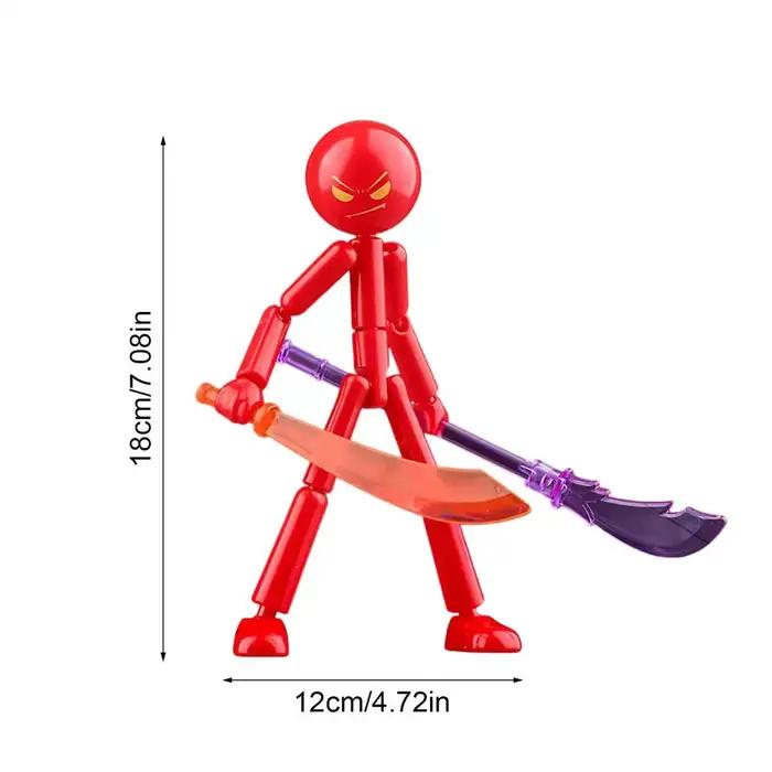 Kit de figurine articulée DIY StickMan avec armes et membres mobiles