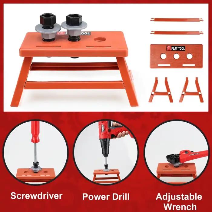 Ensemble d'outils pour enfants WizKidz simulateurs de construction avec perceuse jouet électrique kit de jeux de construction pour garçons filles occasions spéciales