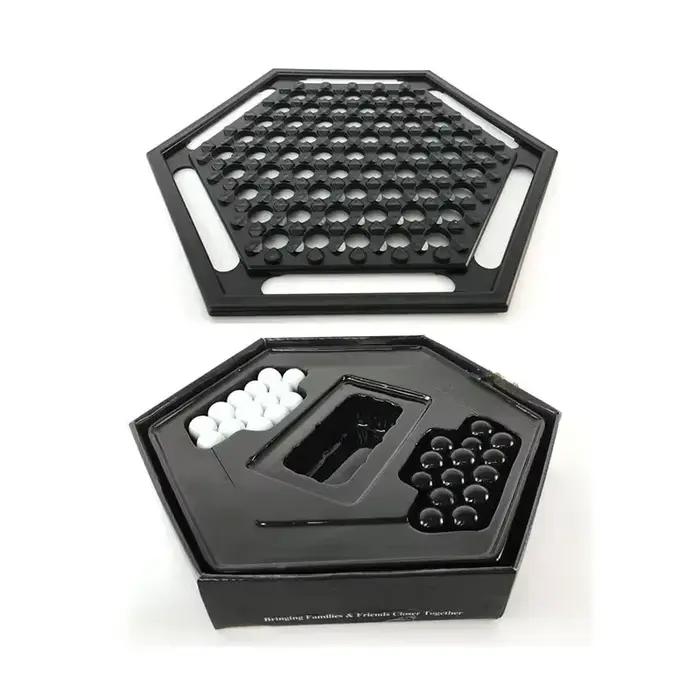 Capable Games Jeu d'échecs portable Jeu de société familial pour enfants Développement intellectuel Carrom Board Push Chess