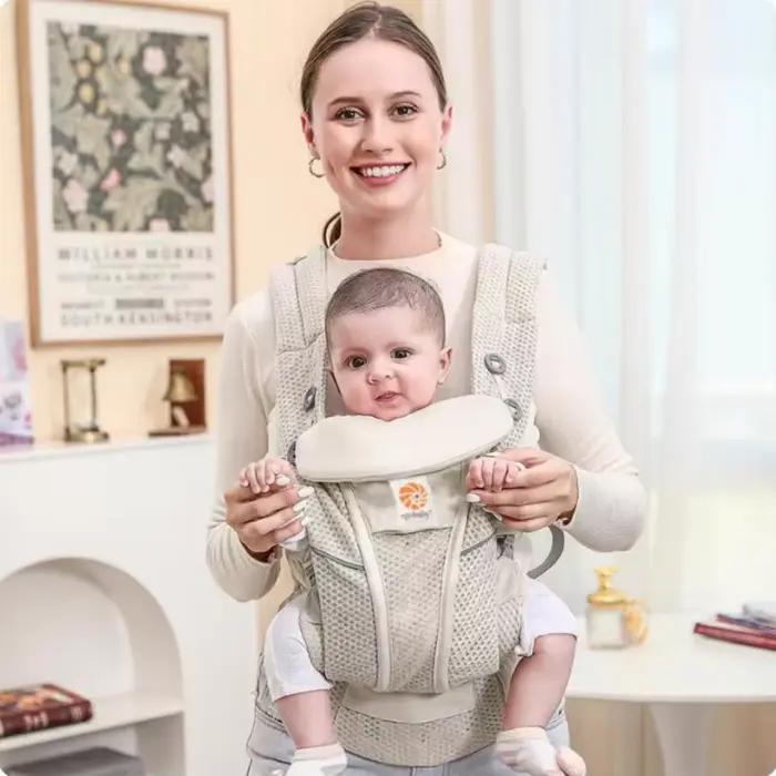 Porte-bébé en coton ergonomique