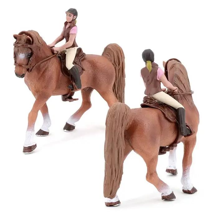 Dernière ferme réaliste la clôture Animal cheval cavalier modèle Appaloosa hanovre