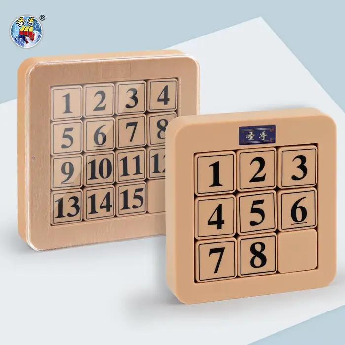 SENGSO Puzzle coulissant en plastique ABS pour enfants et adultes occasions familiales et éducatives