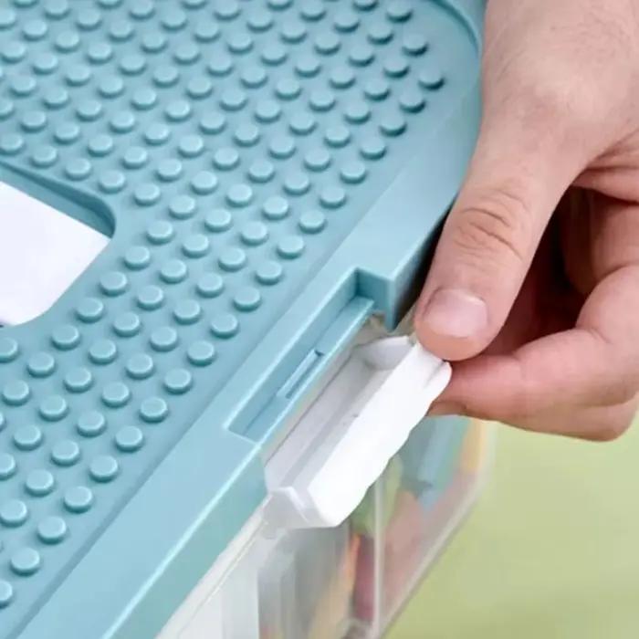 Boîte de rangement de blocs de construction pour enfants