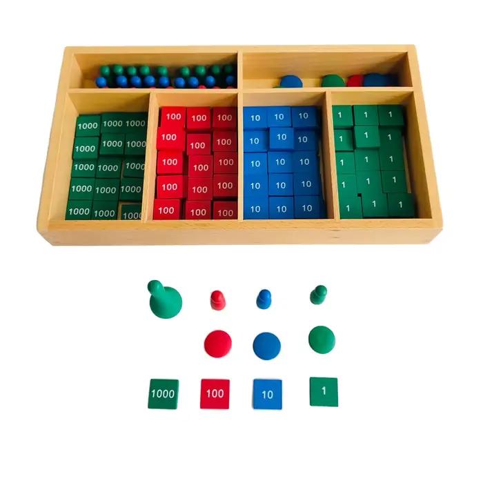 Jeu de timbres pour activités mathématiques Montessori