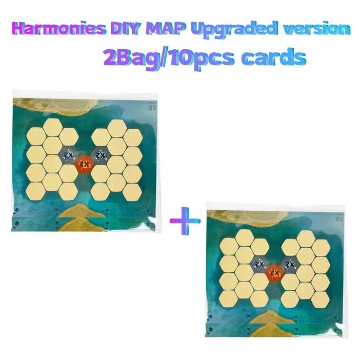 Extension de Carte DIY pour Harmonies - Ensemble de 10 Pièces en 2 Packs Augmente la Capacité des Joueurs et Améliore le Gameplay Occasions Spéciales Jeu de Société Créatif Pour Adultes