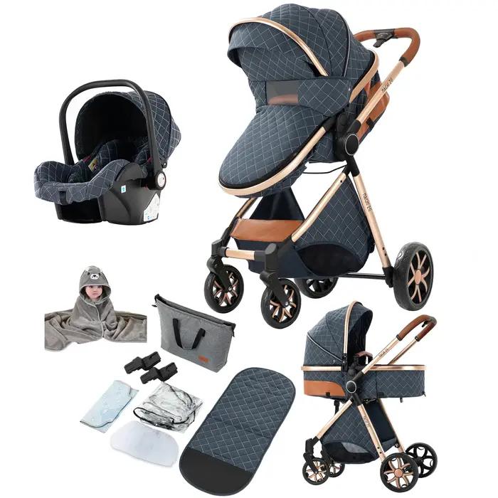 Poussette Bébé Élégante 3-en-1