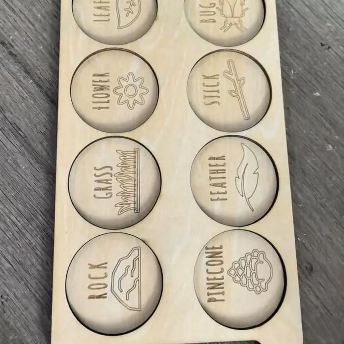 Planche portable en bois pour la chasse aux insectes, jeu d'exploration de la nature en plein air po