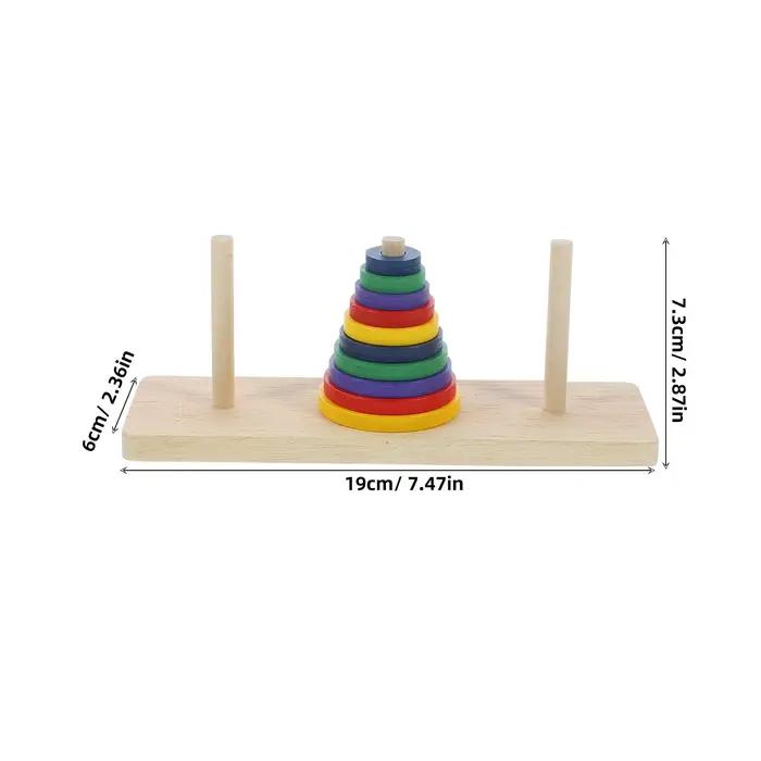 Puzzle noctilucent Hanoi Tower pour adultes développement intellectuel occasions spéciales famille amusants moments de qualité