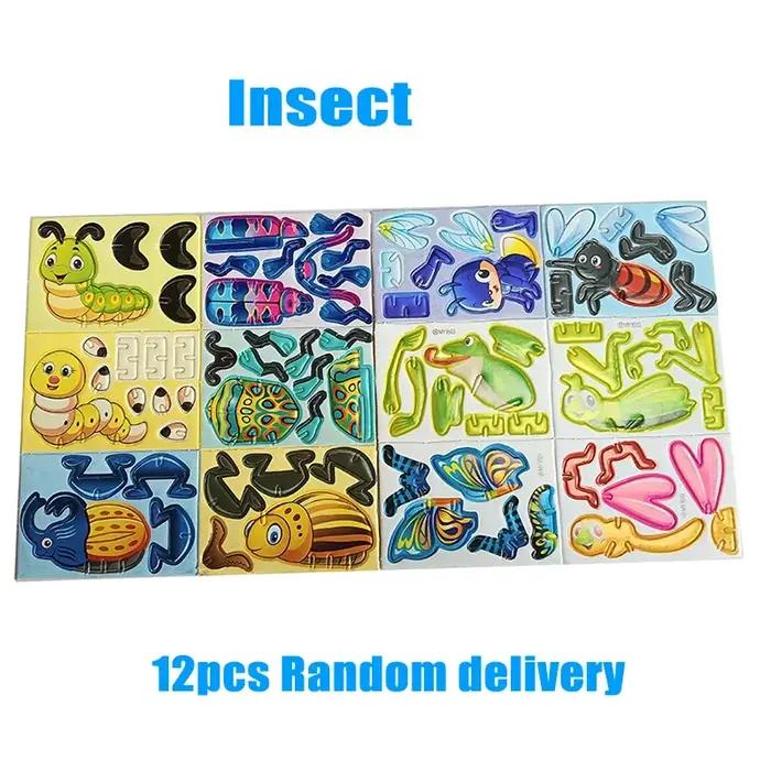 Puzzle en mousse 3D animaux, jouets éducatifs pour enfants, cadeau d'anniversaire, récompense en classe, jeu imaginatif, développement moteur, coordination œil-main, activités éducatives, occasions spéciales
