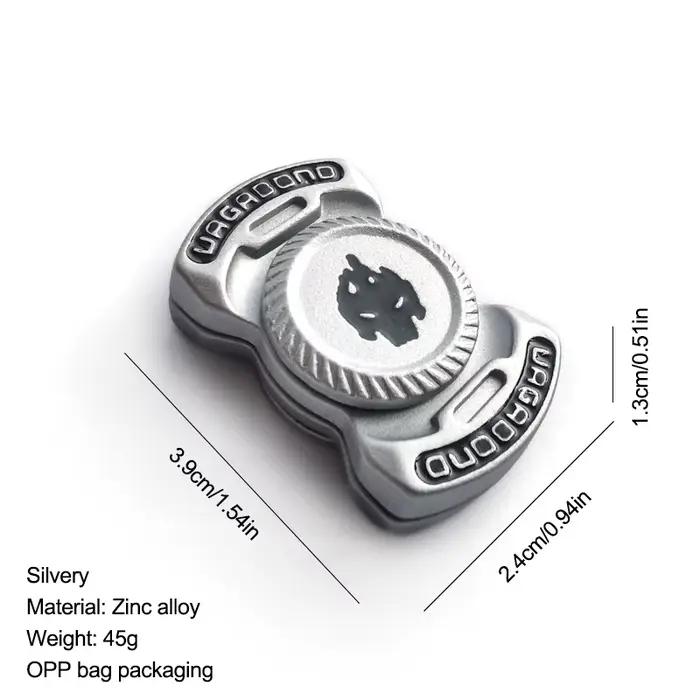 Jeu amusant 3 en 1 EDC Fidget, squelette personnalisé fantôme Fidget Spinner en alliage, curseur ant