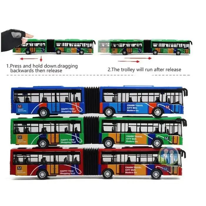 1:64 alliage ville Bus modèle véhicules