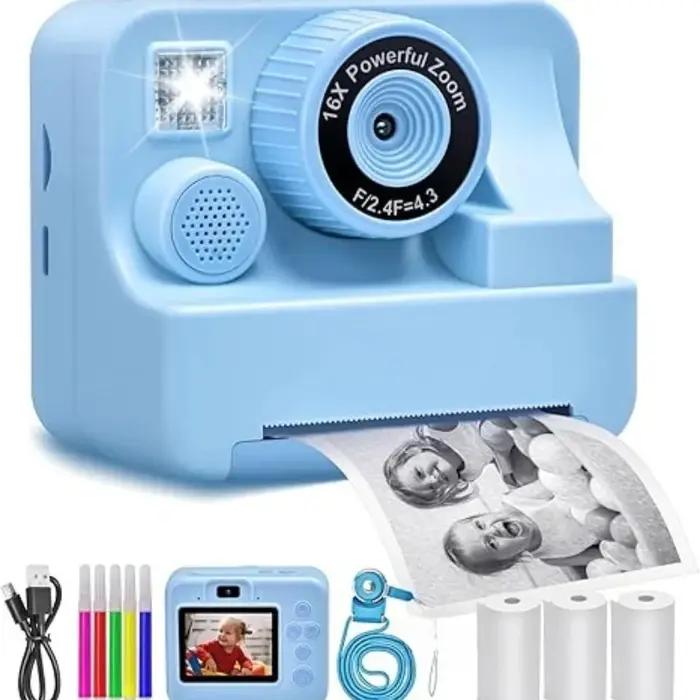 Appareil photo à impression instantanée pour enfants mini appareil photo numérique caméra pour garçons filles jouet éducatif création artistique momentos précieux occasions spéciales