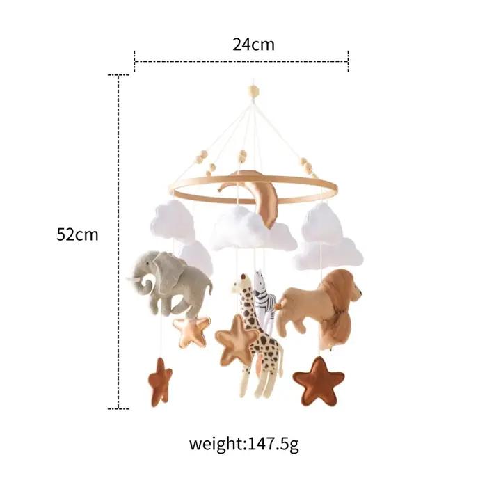 Jouet mobile animaux de la forêt pour bébé de 0 à 12 mois