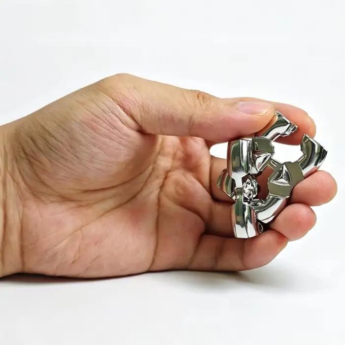 Casse-têtes métalliques magiques difficiles puzzle 3d pour adultes enfants défis intelligence entraînement patience logique occasions familiales cadeaux festifs